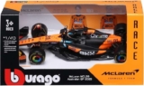 Bburago – McLaren F1 MCL39 1:43 Scale McLaren F1 Replica, Papaya/Black Livery, Officially Licensed