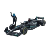 Bburago Mercedes AMG Petronas W14 Lewis Hamilton 44 2023 – Realistic 1:24 Scale Model Car and Lewis Hamilton Figure