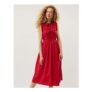 Bea Sleeveless Gingham Midi Dress – Pink