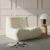 Bean Bag Chair for Adults – Comfy Ergonomic High-Resilience Medium Size Bean Bag Sofa for Bedroom Living Room, Gaming & Reading, Single Lounge Sofa for Indoor Use (White)