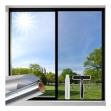 Beautysaid One Way Window Film Daytime Privacy Reflective Silver 45x200cm