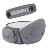 Bebamour Lightweight Baby Hip Seat Carrier Ergonomic Gray