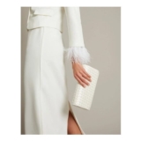 Becky Woven Bridal Clutch Bag
