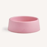 Beco Dog Bowl – Food & Water Steady Bowl, Recycled Plastic, Non-Slip Rubber Base, Candy Pink, Large