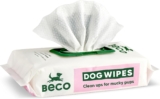 Beco Dog Wipes, Coconut Scented Grooming Wipes, Plant-Based, 1 Pack of 80
