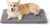 Bedsure Medium Dog Bed Mat,Washable Fleece Foam Pet Mat,74x46cm,Light Grey Medium Dog Crate Mattress for Pets with Anti Slip Bottom, Dog Bed with Soft support