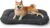 Bedsure Washable Dog Mat Large – Non Slip Bottom Crate Bed – Comfortable Fleece Dogs Mattress for Kennel, Soft Large Dog Bed for Pets Indoor – L 89×56 cm, Dark Grey
