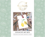 Bee & Bumble Gouache Art Box Craft Kit, 12ml Gouache Paints, Brush Set, Petal Mixing Palette, A5 Watercolour Pad, Paint With Gouache Colours, Ideal for Adults, Children, Professional & Budding Artists