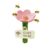 Bee Watering Station with Flower-Shaped Cups and Stake Base