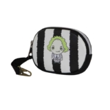 Beetlejuice Stripes-Pill Coin Purse, White, 12 x 8.5 cm