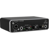 Behringer UMC22 Audiophile 2×2, 48 kHz USB Audio Interface with Midas Mic Preamplifier for Recording Microphones and Instruments