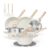 Beige 17-Piece Nonstick Cookware Set with Utensils