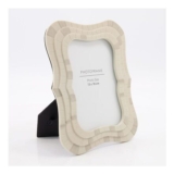 Beige Curvy Tile Photo Frame 5x7in