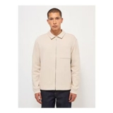 Beige Fine Knit Collared Jacket