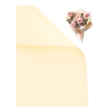 Beige Matte Floral Wrapping Paper, 40 Sheets, Korean Style Waterproof