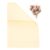 Beige Matte Floral Wrapping Paper, 40 Sheets, Korean Style Waterproof