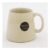 Beige Ribbed Stoneware Mug 9x10cm