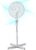 Belaco 16 Inch Pedestal Fan with Oscillation, Adjustable Height Quiet Powerful Cooling Airflow, 45W – White
