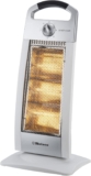 Belaco 3 Bar Halogen Heater 1200W Electric Portable Room Heater (White)