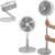 Beldray 3-in-1 Adjustable Cordless Fan with LED Ring Light – Free Click & Collect