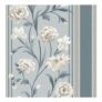 Belgravia Decor Raya Floral Strip Blue and Cream Wallpaper