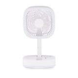 Bell & Howell Rechargeable Desk & Floor Fan with Phone Charger & Remote