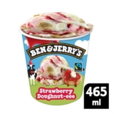 Ben & Jerrys Strawberry Doughnut-Eee Ice Cream Tub 465 ML