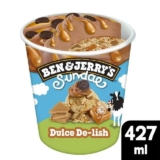 Ben & Jerrys Sundae Dulce De-Lish Ice Cream Tub Dessert 427ml – Nectar Price