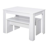 Bench Dining Set – White
