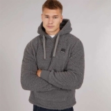 Bench Mens Jerry Hoodie Charcoal – M, L