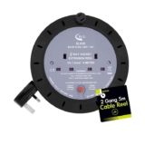 Benross 45630 5m Cable Reel Extension Lead / 2-Way Extension Cable