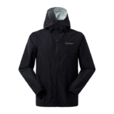 Berghaus Mens Deluge Pro 3.0 Waterproof Hydroshell Warm Lightweight Jacket, Black, Size M & L – w/Voucher