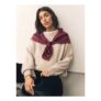 Berry Red N Swirl Square Lightweight Scarf