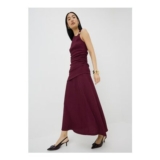 Berry Textured Jersey Co Ord Skirt
