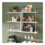 Bestier 3-Tier Pipe Shelving, 105.5 Cm, Wall-Mounted Ladder Shelf