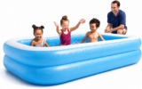Bestway Deluxe Family Inflatable Paddling Pool, 778L Garden Pool Extra-large 778L family pool, durable vinyl construction, quick setup, easy drain valve, perfect for summer fun