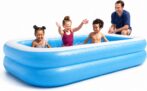 Bestway Deluxe Family Inflatable Paddling Pool, 778L Garden Pool Extra-large 778L family pool, durable vinyl construction, quick setup, easy drain valve, perfect for summer fun