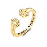 Bewenda Womens Rings – Cute Cat Paw Ring, Adjustable