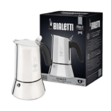 Bialetti – New Venus Induction, stainless steel hob espresso coffee maker – Sold by Ponera / FBA