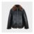 Biba Womens Wind Resistant Hip Length Long Sleeve Faux Leather Jacket