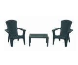 Bica Baltimore Stackable Garden Bistro Set – Green, Free C&C