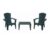 Bica Baltimore Stackable Garden Bistro Set – Green, Free C&C