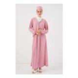 Big Dart V-Neck Tie Closure Blouse & Maxi Skirt Two-Piece Coord Set