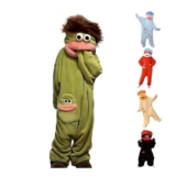 Big Mouth Monster Adult Onesie Hooded Flannel Jumpsuit