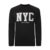 Bigdude Applique Crew Neck Jumper Black