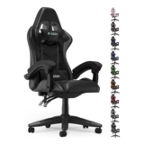 Bigzzia Gaming Chair Reclining PC Chair Ergonomic Design with Cushion