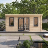 BillyOh Fraya Pent Log Cabin – 13 x 18ft – Pressure Treated – 44mm Log Thickness – No Base