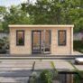 BillyOh Fraya Pent Log Cabin – 13 x 18ft – Pressure Treated – 44mm Log Thickness – No Base