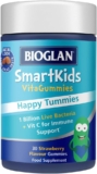Bioglan SmartKids Happy Tummies 1 Billion Live Bacteria CFU Vitamin C Immune Support 30 Gummies