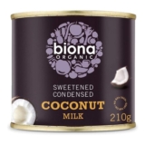 Biona Organic Sweetened Condensed Coconut Milk, 210 G, 8-Pack